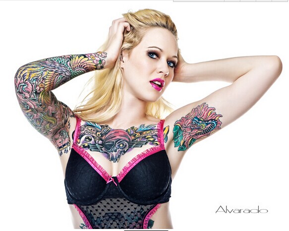 俄罗斯漂亮性感美女身体漂亮美丽纹身图片