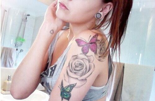 让人惊艳的性感唯美美女纹身图案图片