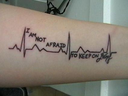 文心电图纹身图案图案图片