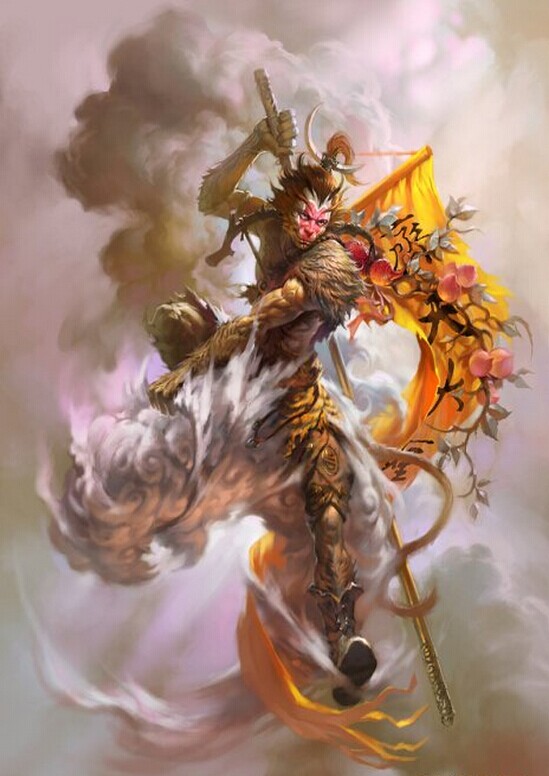 齐天大圣孙悟空纹身手稿图案图片