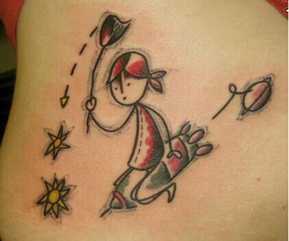 腰部个性调皮娃娃个性纹身图缩略频道推荐图