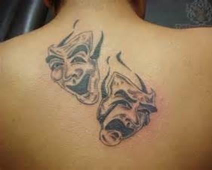 挑战你神经的鬼脸纹身图案推荐图片