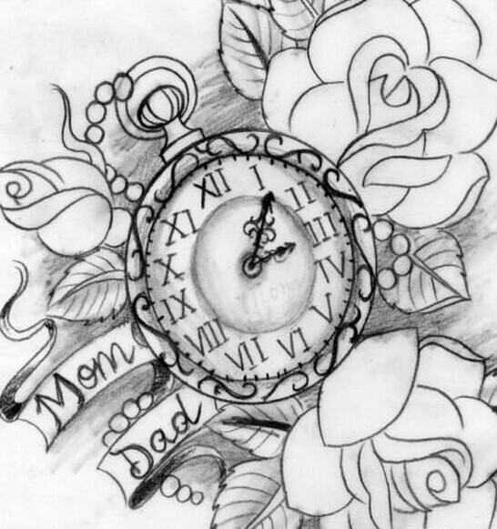 一款纹身手稿图案图片