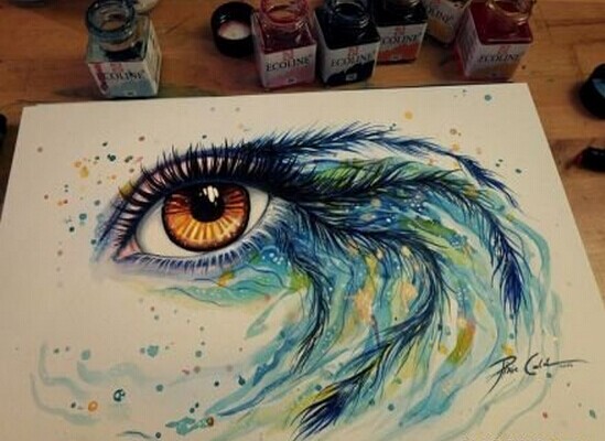 推荐一款眼睛纹身素材图片