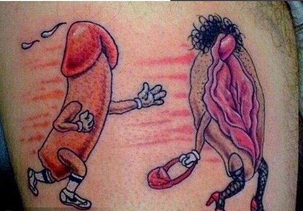 私处性感个性的器官图纹身