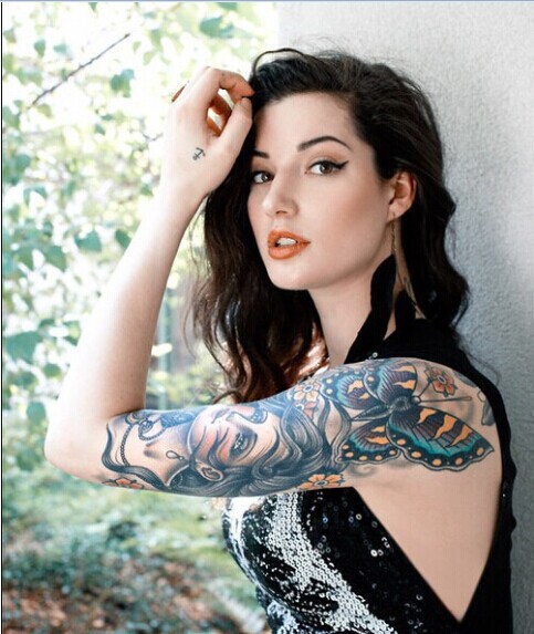 欧美漂亮美女身体性感唯美纹身图图片