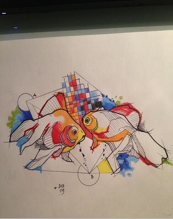 一款个性的星座纹身图案图片