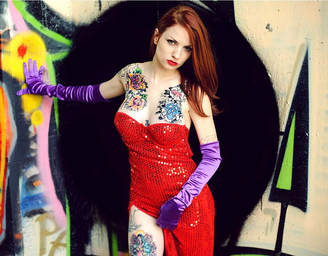 欧美漂亮美女别有一番滋味异域性感纹图片