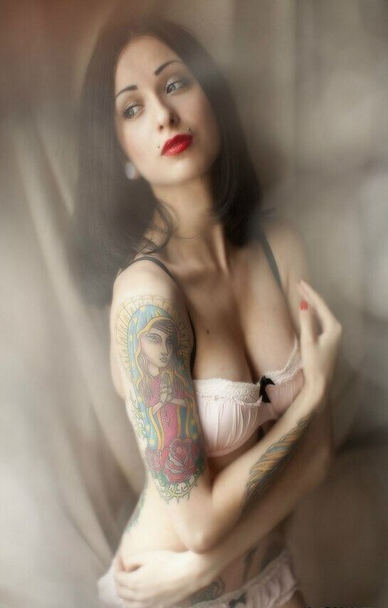 美女纹身写真图案大全推荐图片