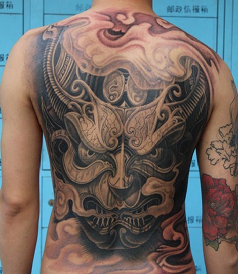 后背新流行个性纹身图案大全图片