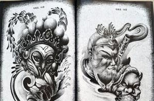 齐天大圣孙悟空纹身手稿图案推荐图片