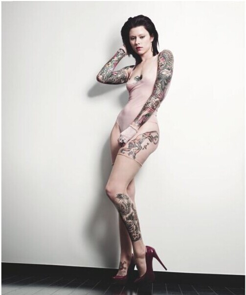 性感霸气女生纹身图案  图片