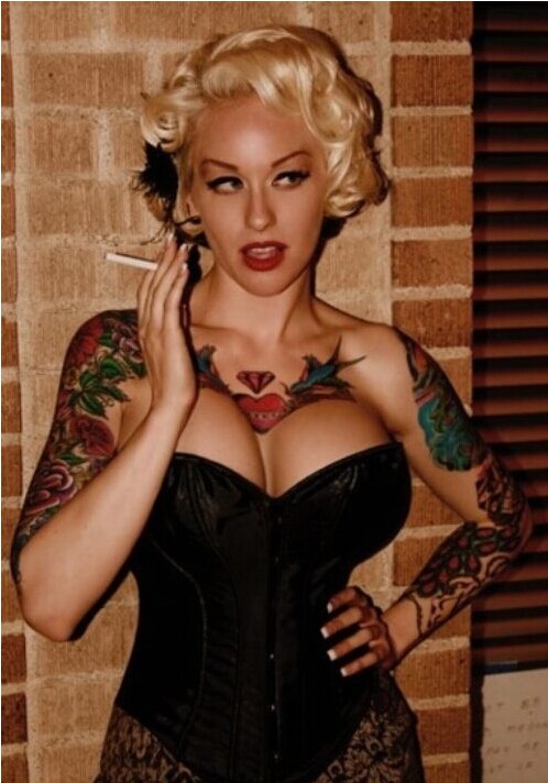 性感美女唯美手臂纹身图片图片