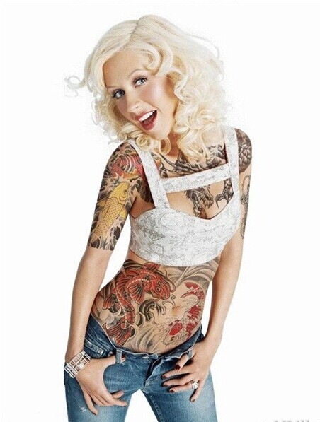 一个比一个炫 女人身体各部位个性纹图片