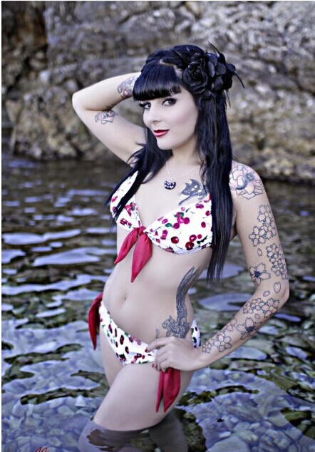 很漂亮很性感欧美美女纹身图案