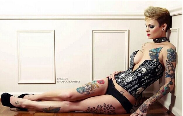 霸气女王独特个性刺青纹身图片