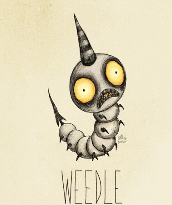 一组个性昆虫纹身手稿图案推荐图片