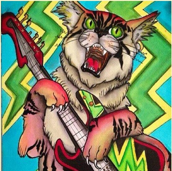 个性卡通老虎纹身手稿图案推荐图片