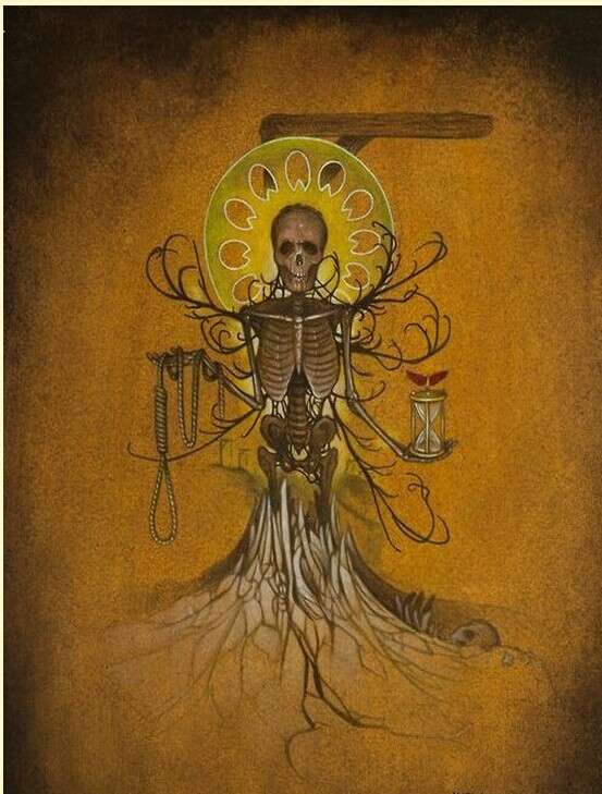 个性时尚骷髅纹身手稿图案推荐图片