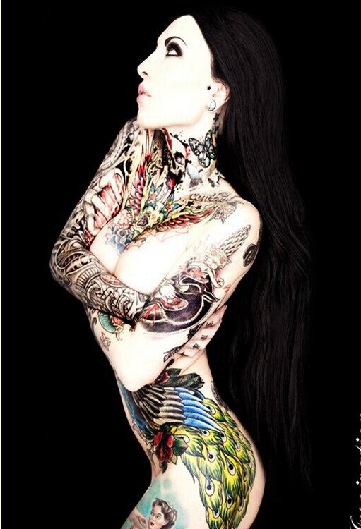 经典性感时尚妹子纹身图案欣赏