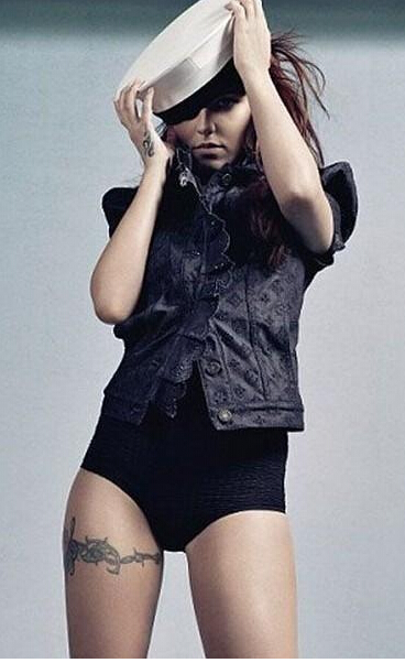 经典时尚美女美腿个性纹身图片图片