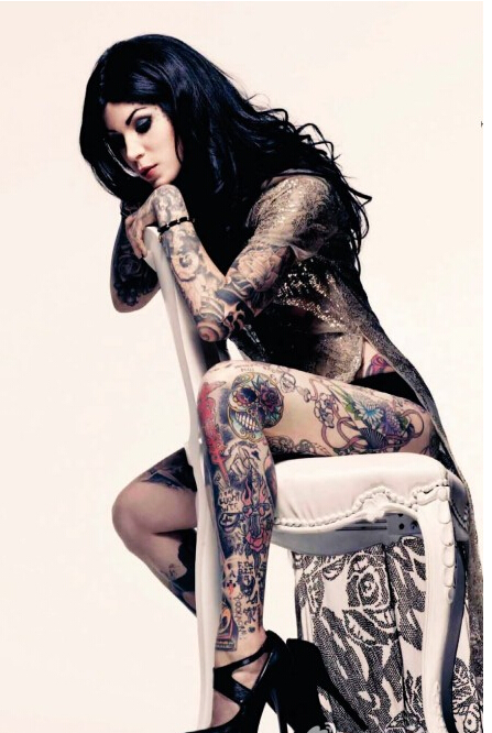 性感霸气欧美美女个性纹身图片图片