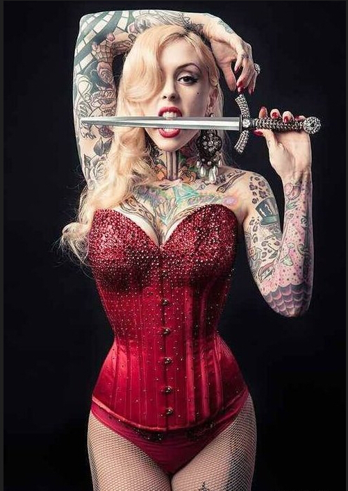 时尚性感国外美女个性纹身图片图片