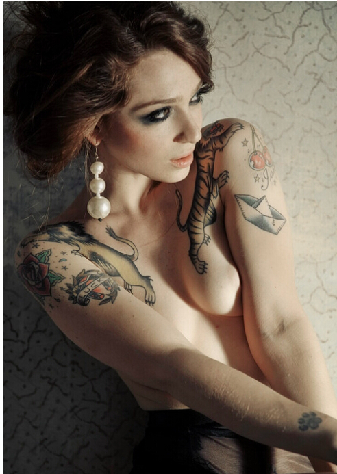 各国性感魅力迷人美女纹身图案图片