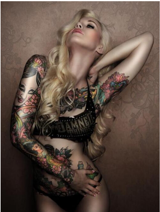 性感魅力迷人比基尼美女唯美好看的纹图片