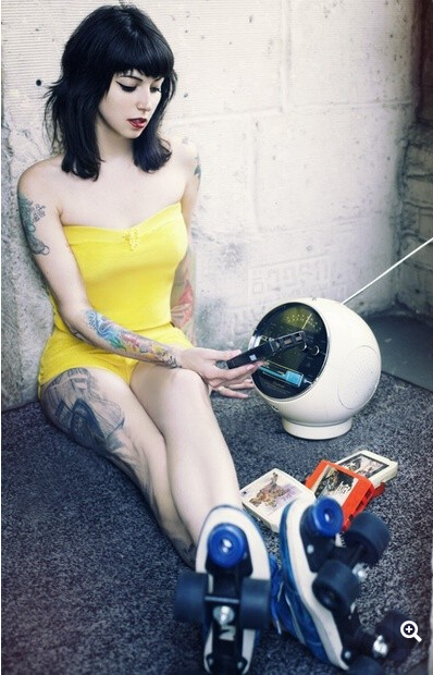 妖艳漂亮迷人国外美女个性纹身图片  图片