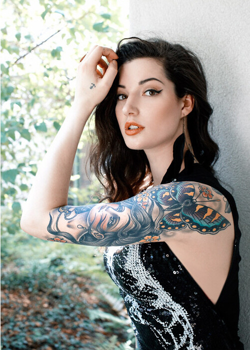 各国性感靓丽时尚美女不一样的纹身图图片
