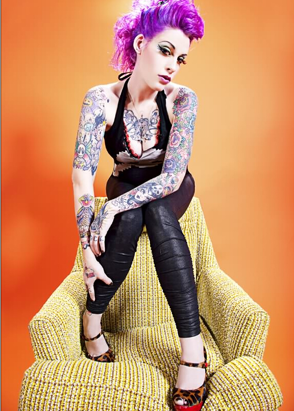 独特美丽性感欧美美女个性纹身图片  图片