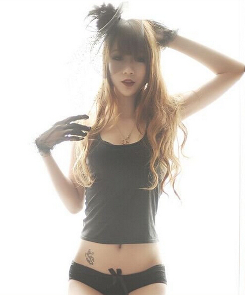 性感魅力迷人美女小腹魅力诱惑纹身图图片