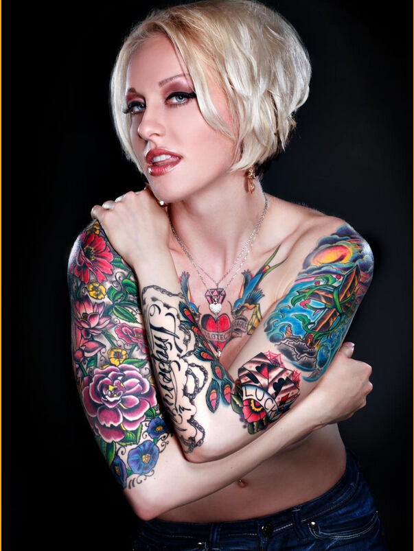 性感欧美美女惊艳诱惑迷人纹身图片图片