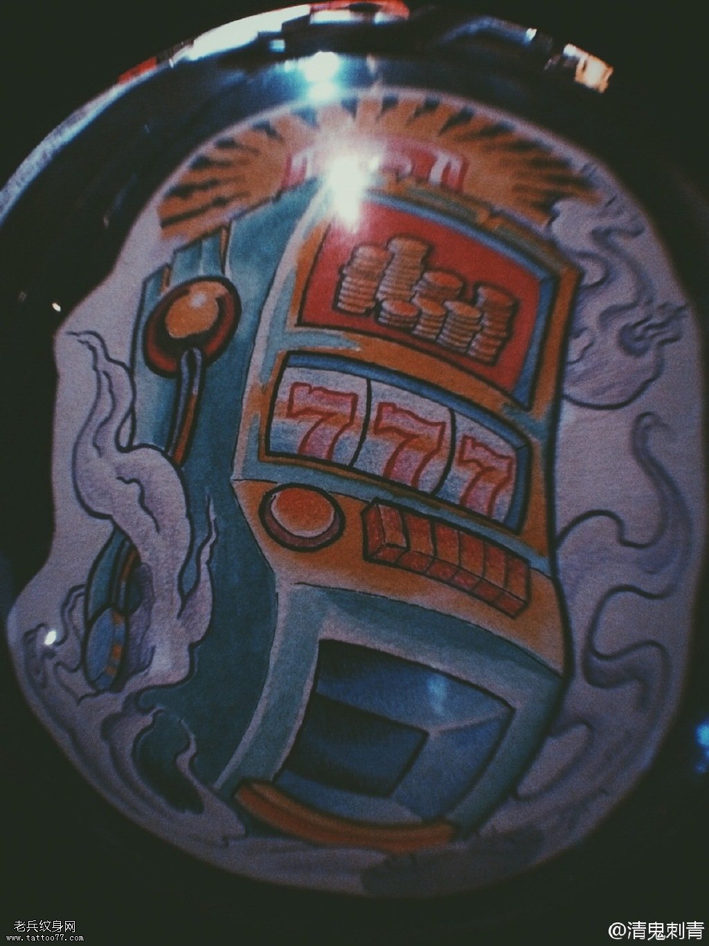 水彩卡通游戏机纹身图案缩略频道推荐图