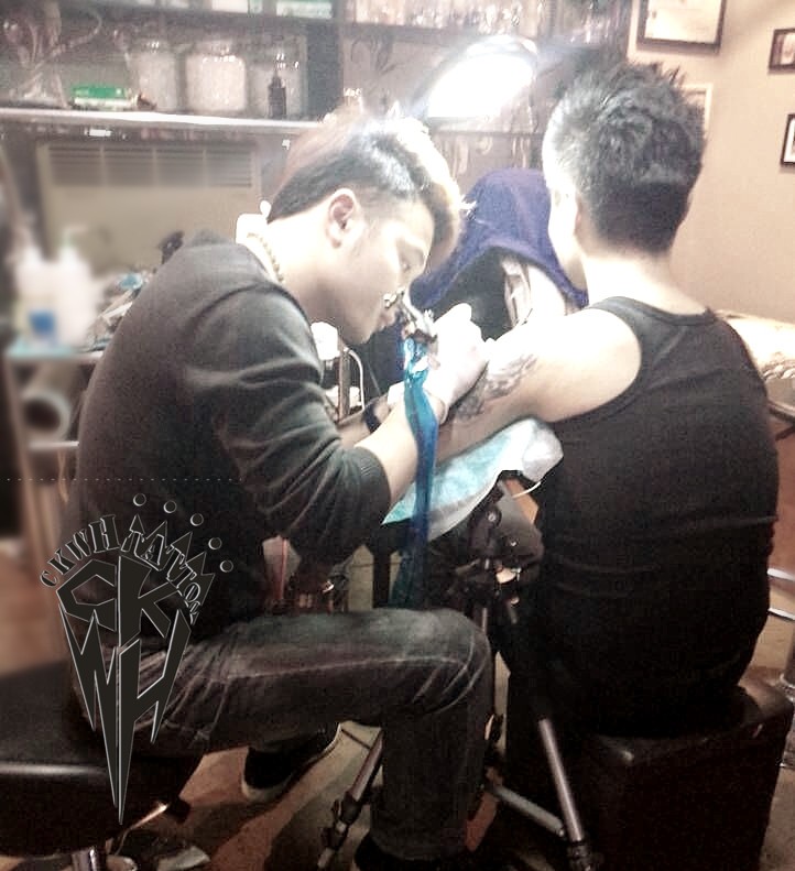 象神(刺刻纹画)新作品。