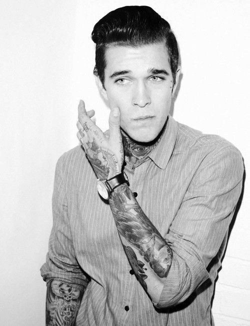 欧美帅哥的花臂纹身