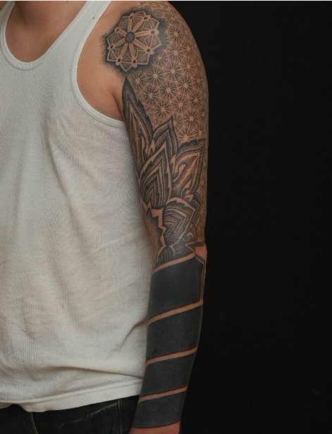 德国纹身师GERD经典花臂图腾