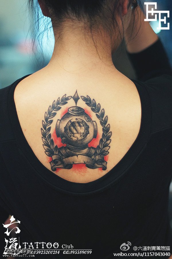 胜利之神太空服纹身图案