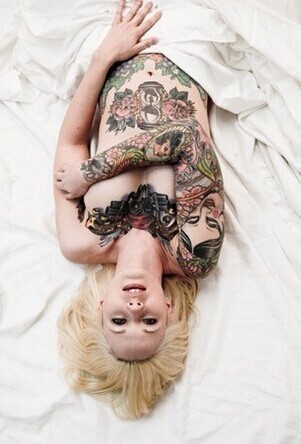 性感漂亮美女大气纹身