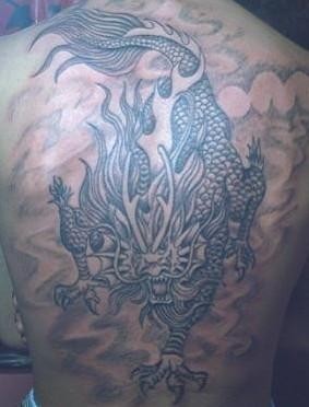 超有个性的神物 麒麟纹身