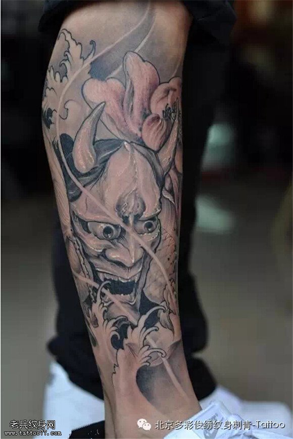 日本传说中的忌妒之鬼纹身 — ”般若“