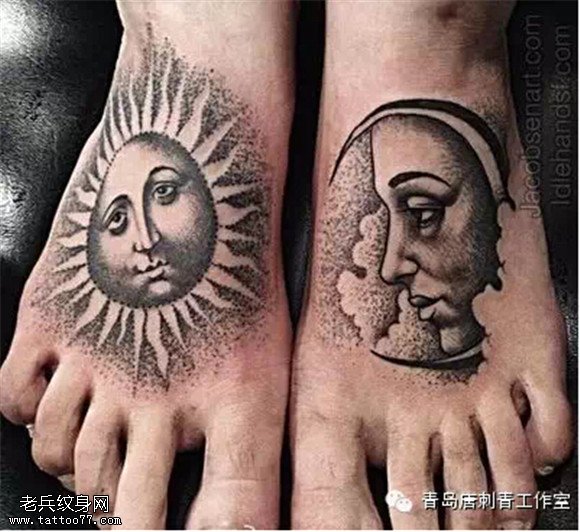 脚背上纹身！如精灵起舞般美丽！