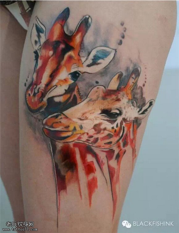 灵鹿纹身欣赏！各种漂亮