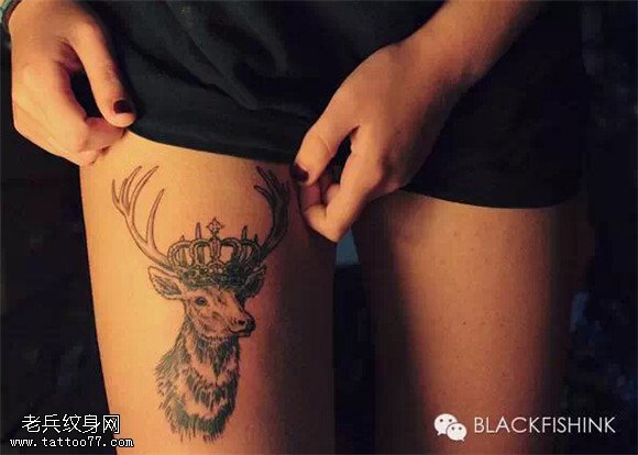 灵鹿纹身欣赏！各种漂亮