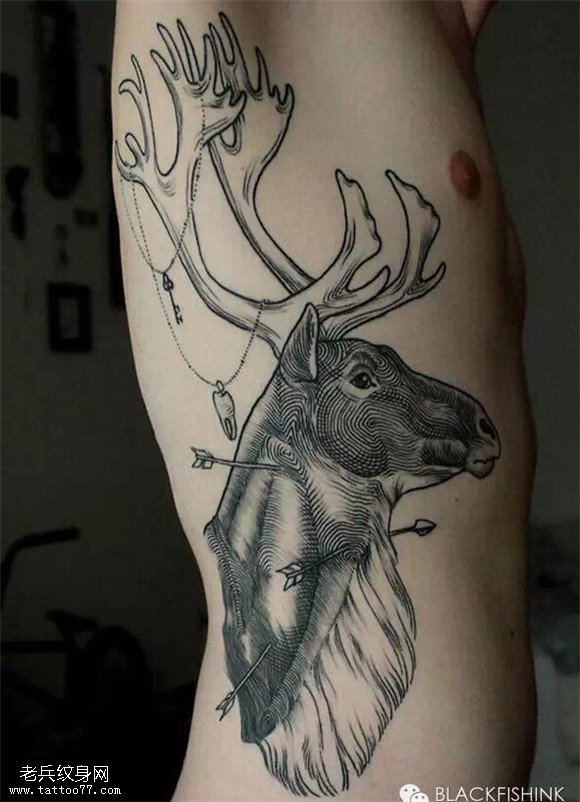 灵鹿纹身欣赏！各种漂亮