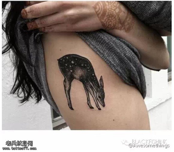 灵鹿纹身欣赏！各种漂亮