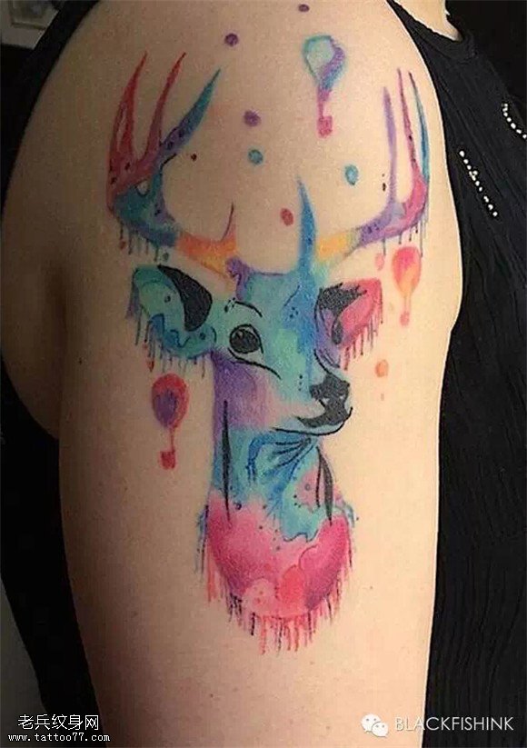 灵鹿纹身欣赏！各种漂亮