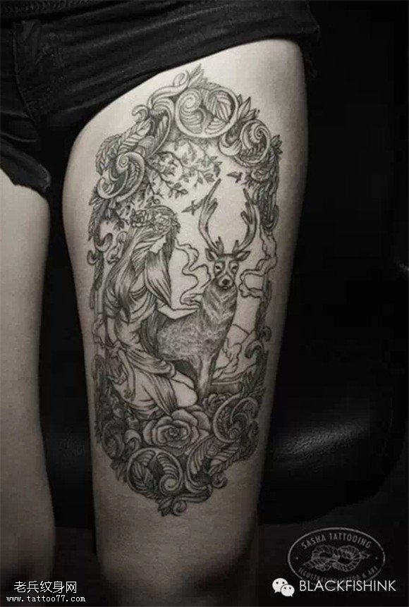 灵鹿纹身欣赏！各种漂亮