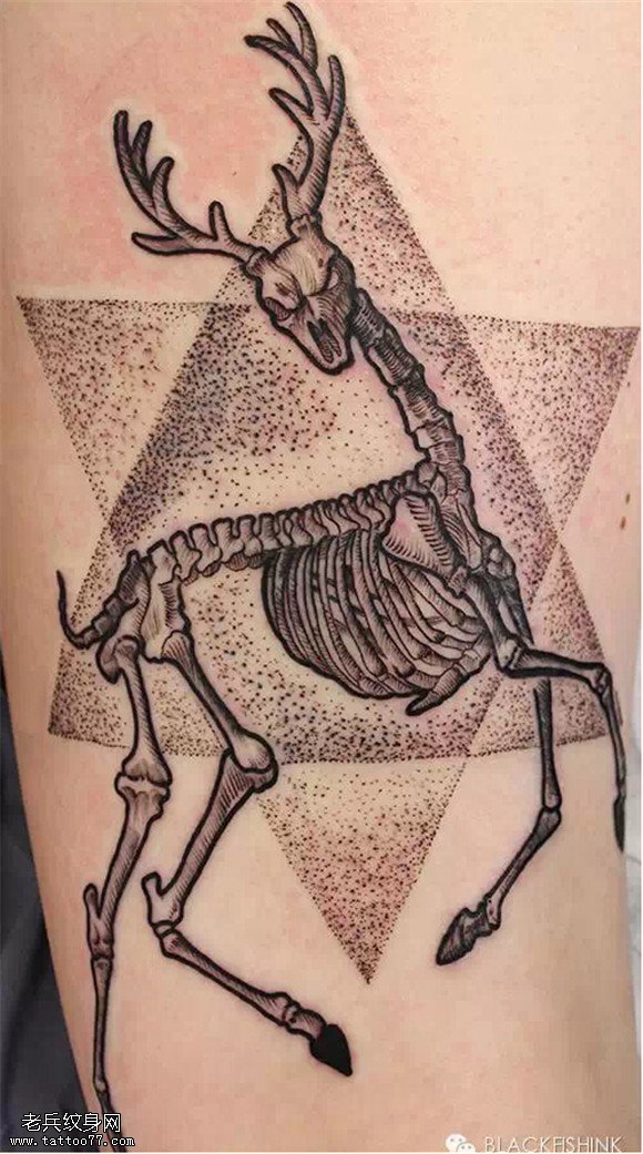灵鹿纹身欣赏！各种漂亮